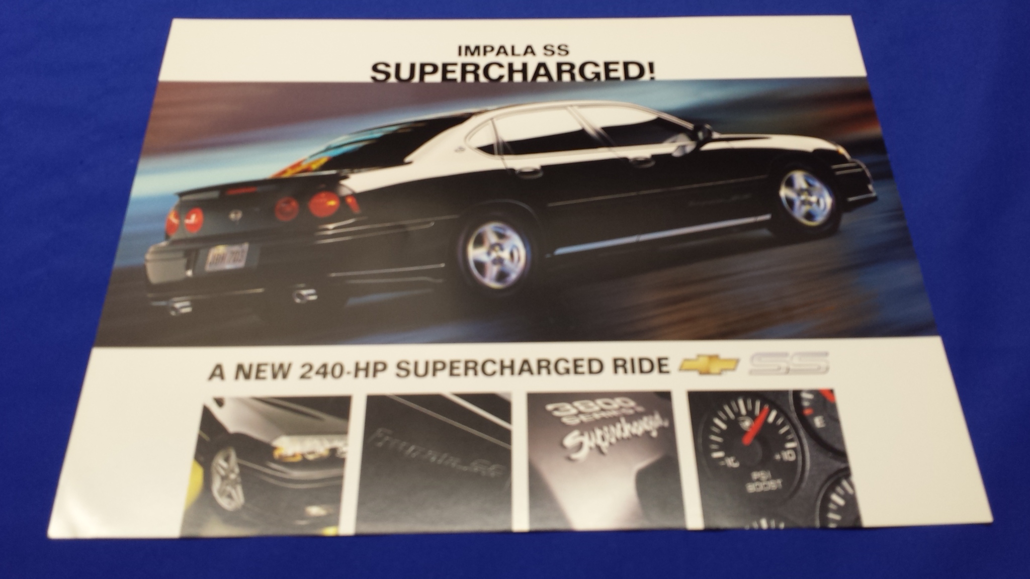 2004 Chevy Impala SS Supercharged Mini Poster Info Card